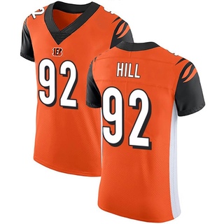 Elite B.J. Hill Men's Cincinnati Bengals Alternate Vapor Untouchable Jersey - Orange