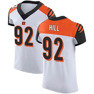 Elite B.J. Hill Men's Cincinnati Bengals Vapor Untouchable Jersey - White