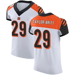 Elite Cam Taylor-Britt Men's Cincinnati Bengals Vapor Untouchable Jersey - White