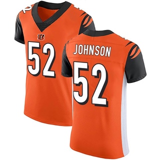 Elite Cedric Johnson Men's Cincinnati Bengals Alternate Vapor Untouchable Jersey - Orange