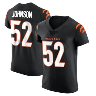 Elite Cedric Johnson Men's Cincinnati Bengals Team Color Vapor Untouchable Jersey - Black