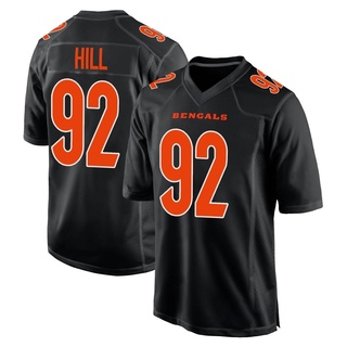 Game B.J. Hill Men's Cincinnati Bengals Fashion Jersey - Black