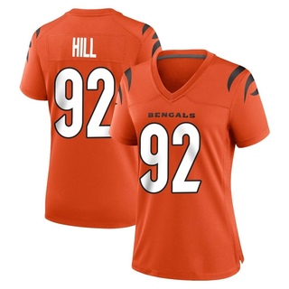 Game B.J. Hill Women's Cincinnati Bengals Jersey - Orange