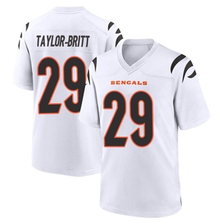 Game Cam Taylor-Britt Men's Cincinnati Bengals Jersey - White