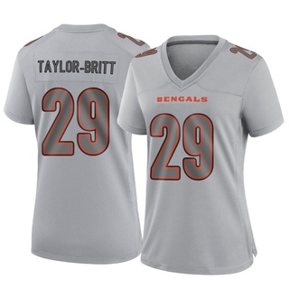 Game Cam Taylor-Britt Women's Cincinnati Bengals Atmosphere Fashion Jersey - Gray