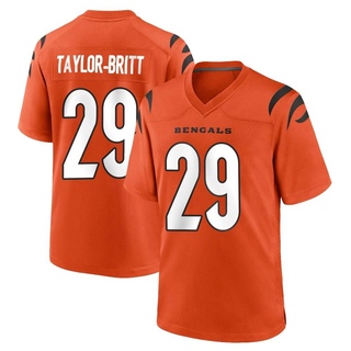 Game Cam Taylor-Britt Youth Cincinnati Bengals Jersey - Orange