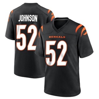Game Cedric Johnson Men's Cincinnati Bengals Team Color Jersey - Black