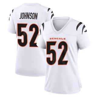 Game Cedric Johnson Women's Cincinnati Bengals Jersey - White
