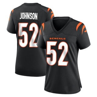 Game Cedric Johnson Women's Cincinnati Bengals Team Color Jersey - Black