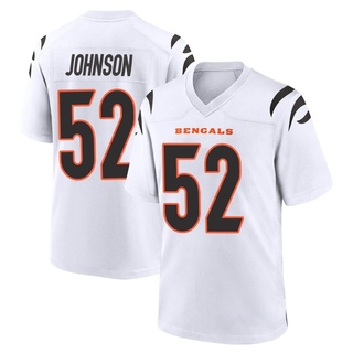 Game Cedric Johnson Youth Cincinnati Bengals Jersey - White