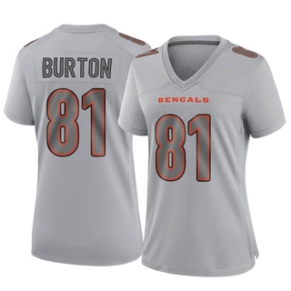 Game Jermaine Burton Women's Cincinnati Bengals Atmosphere Fashion Jersey - Gray