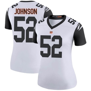 Legend Cedric Johnson Women's Cincinnati Bengals Color Rush Jersey - White