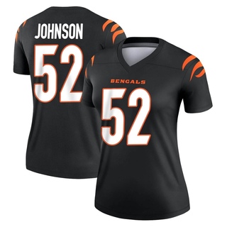 Legend Cedric Johnson Women's Cincinnati Bengals Jersey - Black