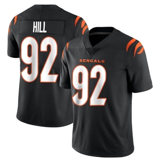 Limited B.J. Hill Men's Cincinnati Bengals Team Color Vapor Untouchable Jersey - Black