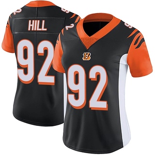 Limited B.J. Hill Women's Cincinnati Bengals Team Color Vapor Untouchable Jersey - Black