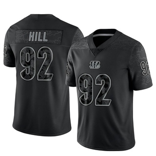 Limited B.J. Hill Youth Cincinnati Bengals Reflective Jersey - Black