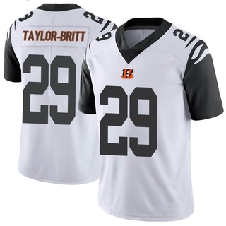 Limited Cam Taylor-Britt Men's Cincinnati Bengals Color Rush Vapor Untouchable Jersey - White