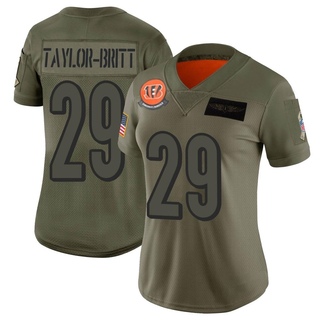 Limited Cam Taylor-Britt Women's Cincinnati Bengals 2019 Salute to Service Jersey - Camo