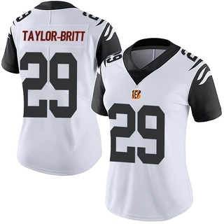 Limited Cam Taylor-Britt Women's Cincinnati Bengals Color Rush Vapor Untouchable Jersey - White