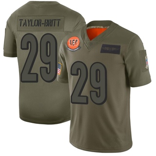 Limited Cam Taylor-Britt Youth Cincinnati Bengals 2019 Salute to Service Jersey - Camo