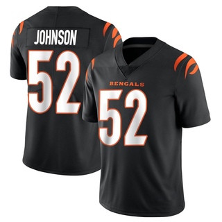 Limited Cedric Johnson Men's Cincinnati Bengals Team Color Vapor Untouchable Jersey - Black