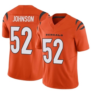 Limited Cedric Johnson Men's Cincinnati Bengals Vapor F.U.S.E. Jersey - Orange
