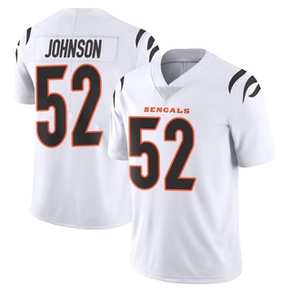 Limited Cedric Johnson Men's Cincinnati Bengals Vapor Untouchable Jersey - White