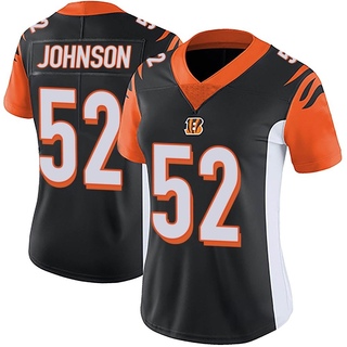 Limited Cedric Johnson Women's Cincinnati Bengals Team Color Vapor Untouchable Jersey - Black