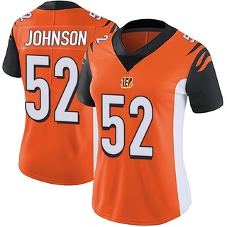 Limited Cedric Johnson Women's Cincinnati Bengals Vapor Untouchable Jersey - Orange