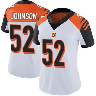 Limited Cedric Johnson Women's Cincinnati Bengals Vapor Untouchable Jersey - White