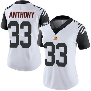 Limited Daijahn Anthony Women's Cincinnati Bengals Color Rush Vapor Untouchable Jersey - White