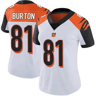 Limited Jermaine Burton Women's Cincinnati Bengals Vapor Untouchable Jersey - White