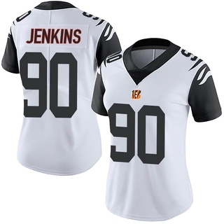 Limited Kris Jenkins Jr. Women's Cincinnati Bengals Color Rush Vapor Untouchable Jersey - White