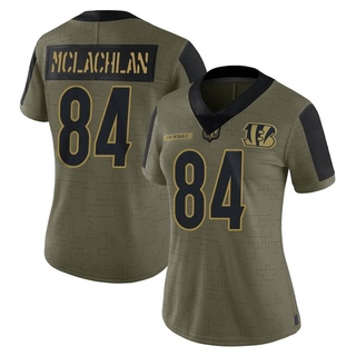 Limited Tanner McLachlan Women's Cincinnati Bengals 2021 Salute To Service Jersey - Olive